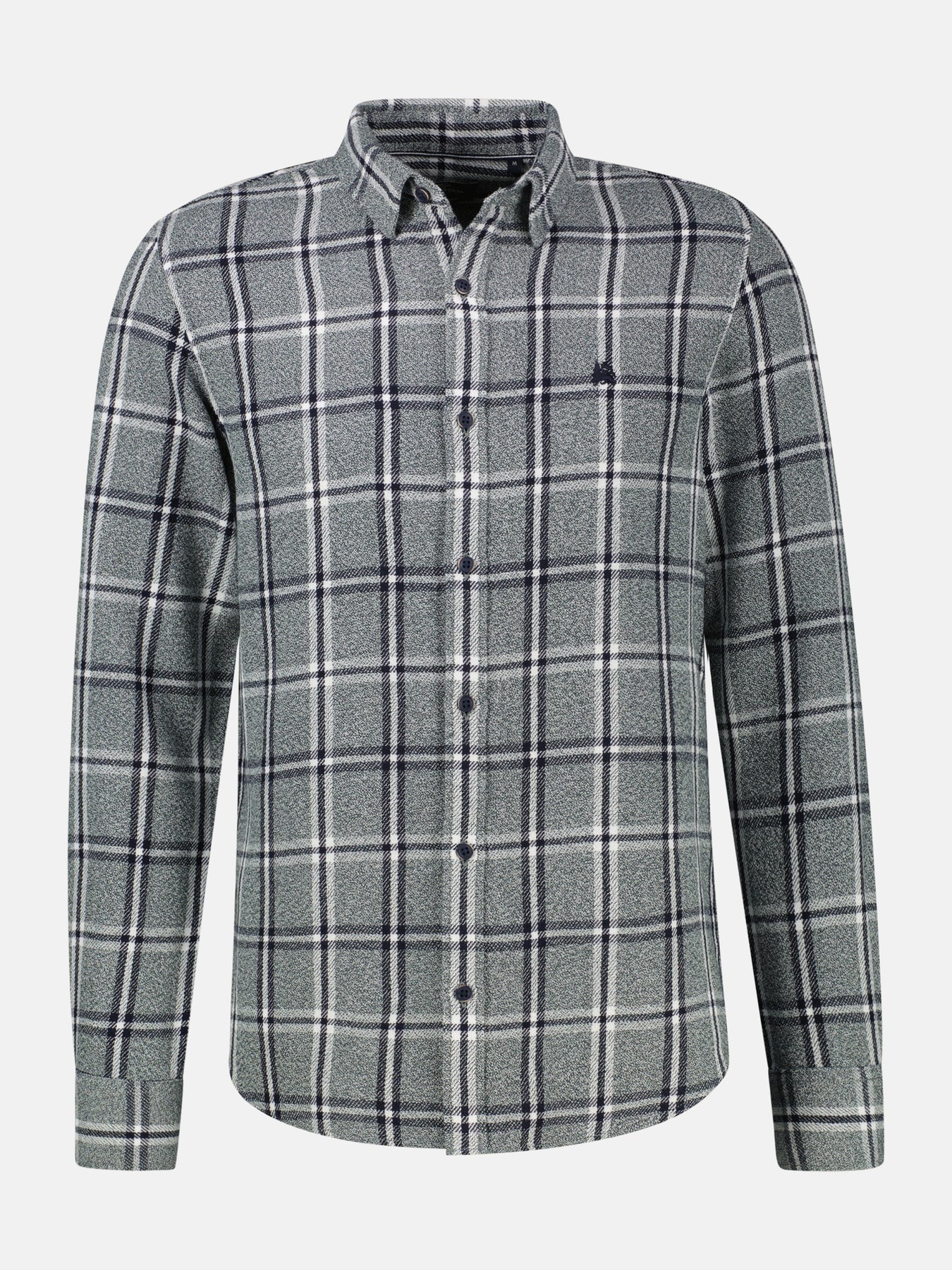 Lerros Casual Karo Hemd - Cedar Green