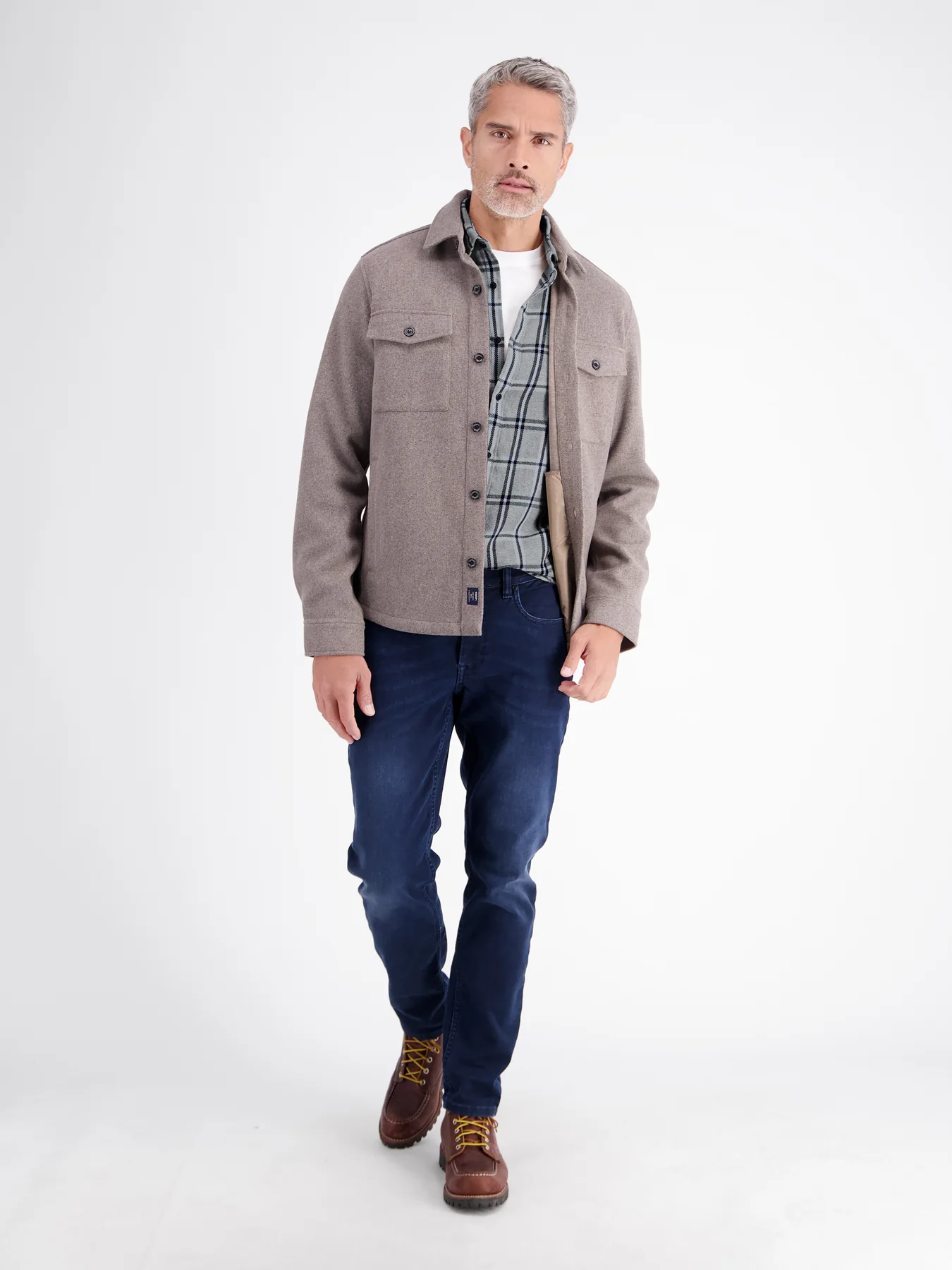 Lerros Casual Geruit Overhemd - Cedar Green