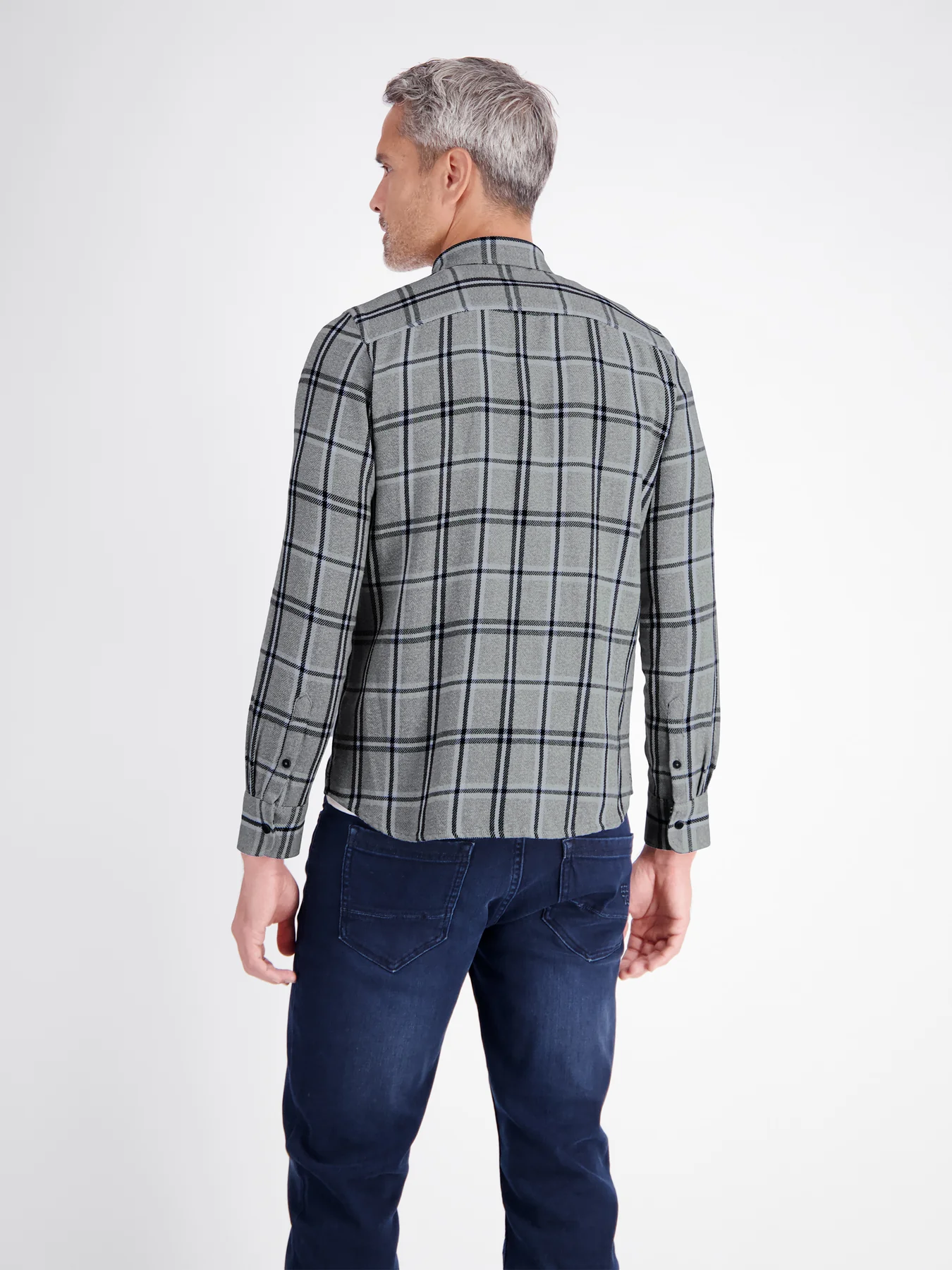 Lerros Casual Karo Hemd - Cedar Green