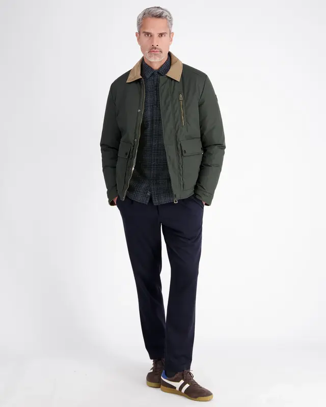 Lerros Overhemd met Ruit - Classic Navy