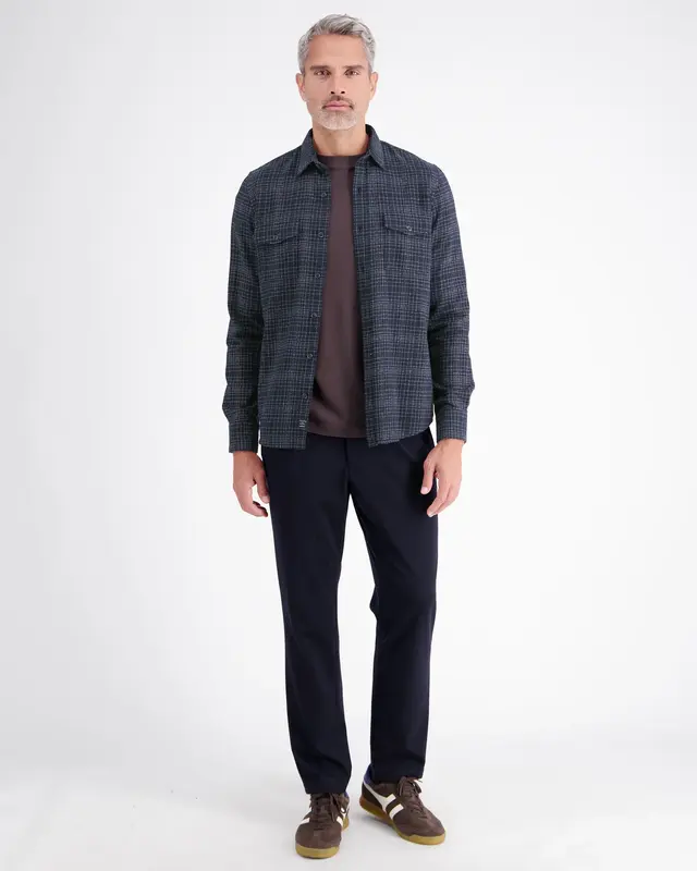 Lerros Karo Hemd - Classic Navy
