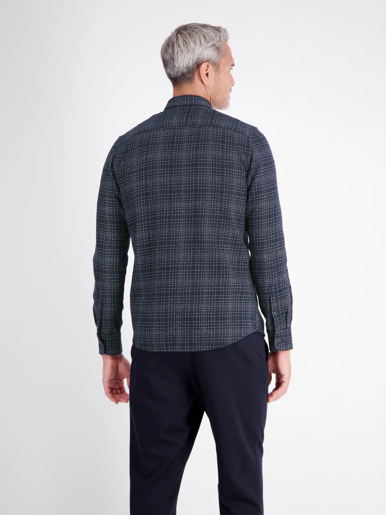 Lerros Karo Hemd - Classic Navy