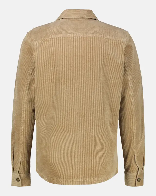 Lerros Corduroy Overhemd met Stretch - Gravel Beige