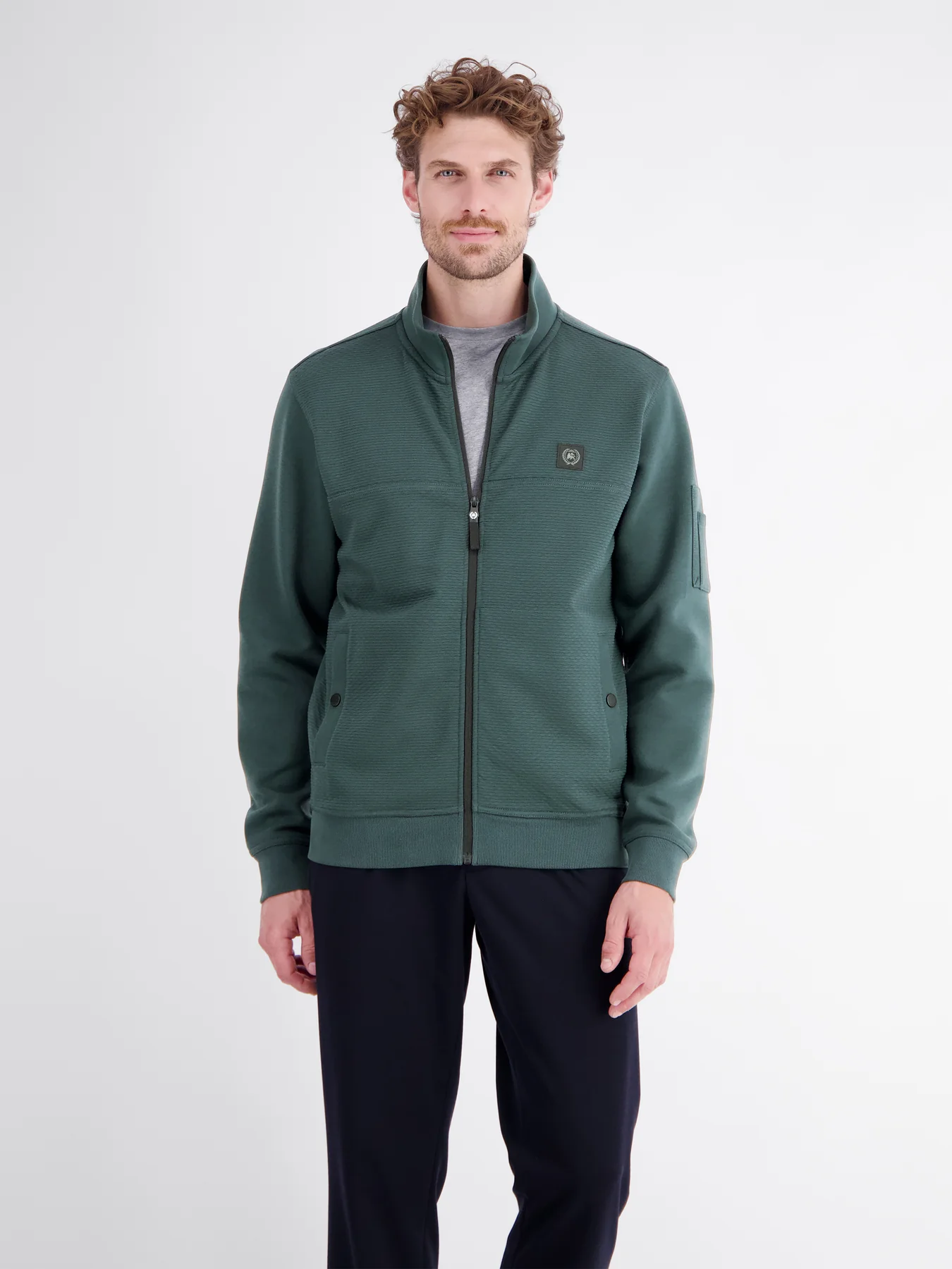 Lerros Sweatjacket - Cedar Green