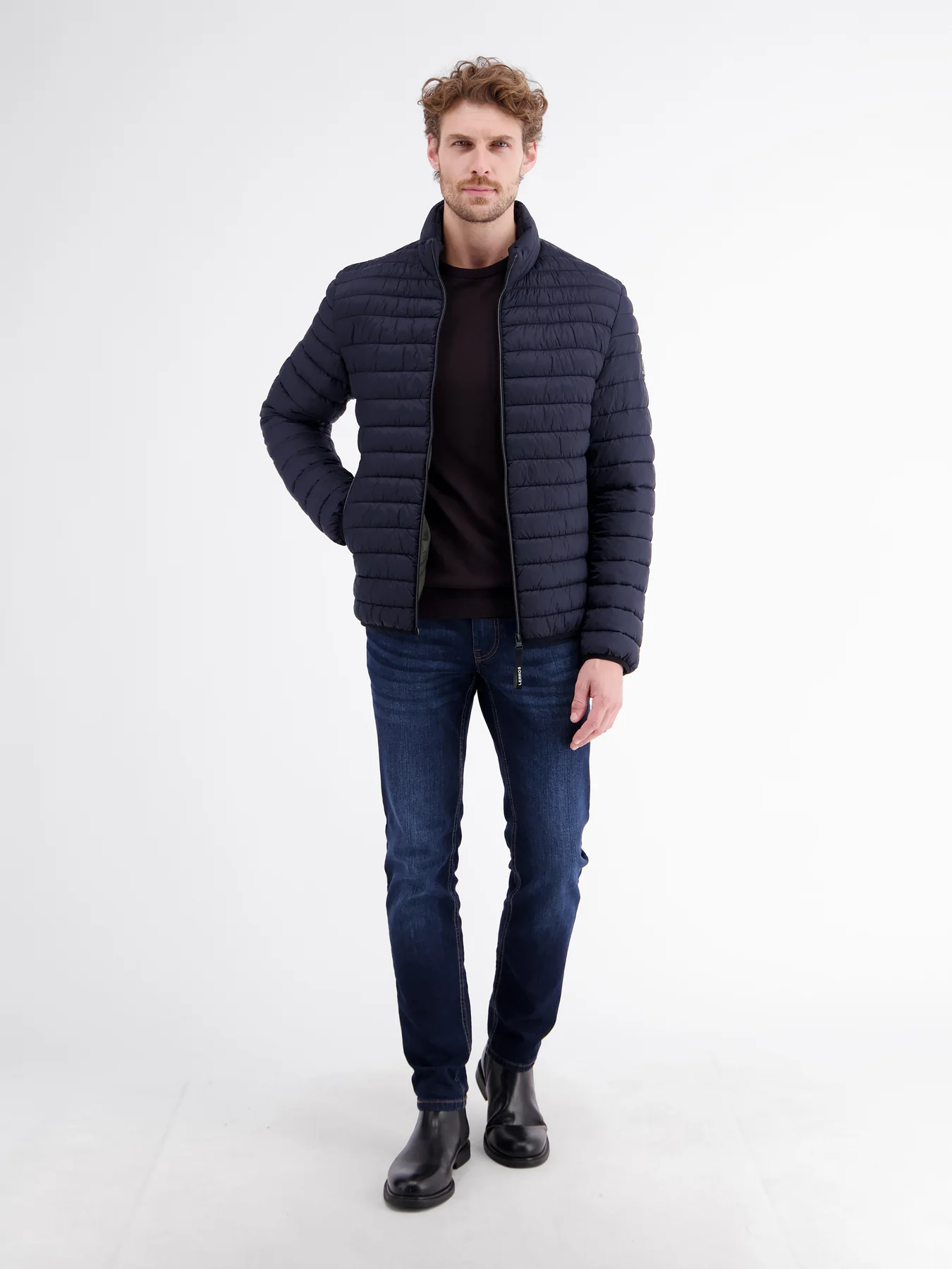 Lerros Doorgestikte Blouson - Blue Night