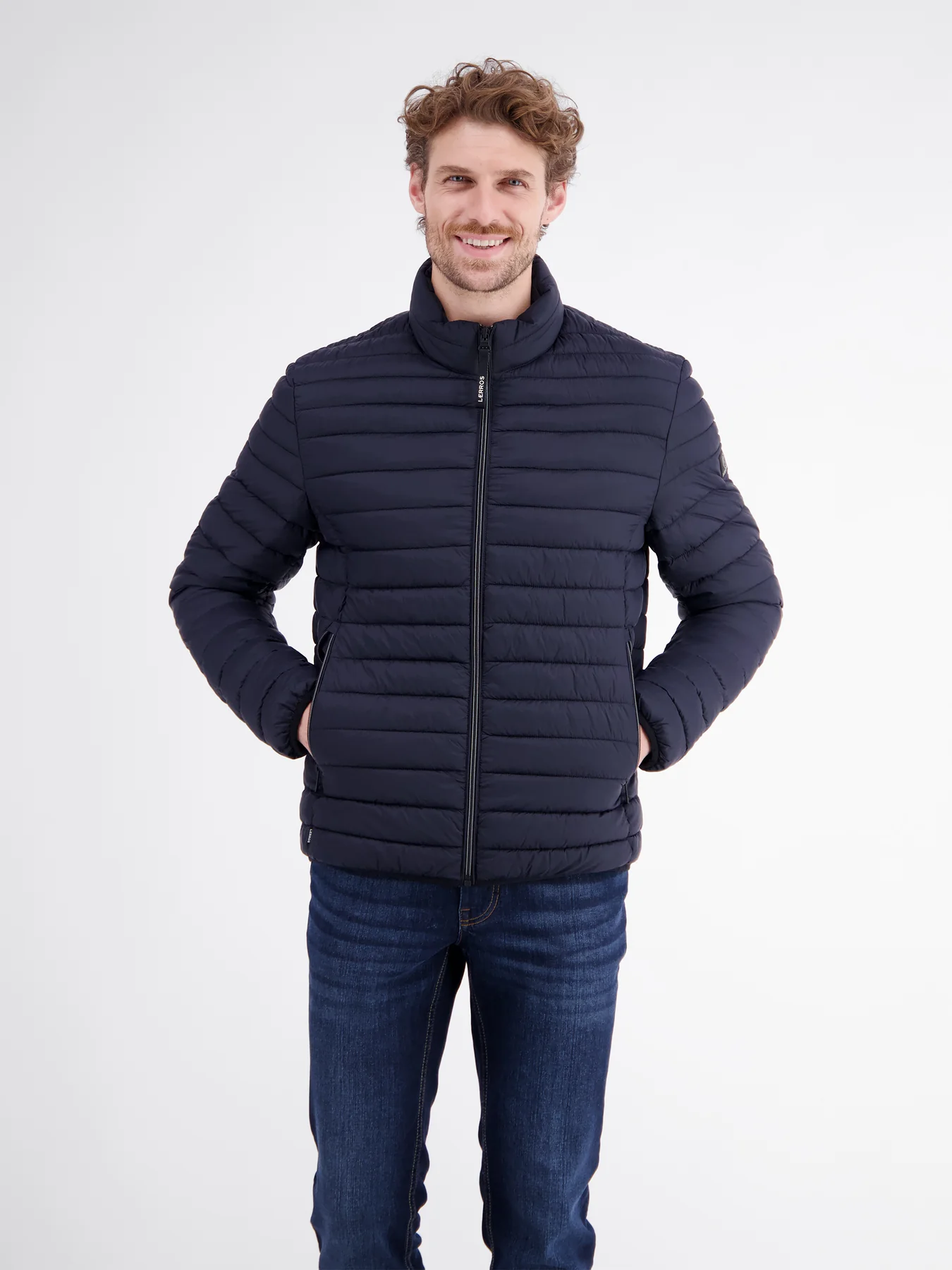 Lerros Doorgestikte Blouson - Blue Night