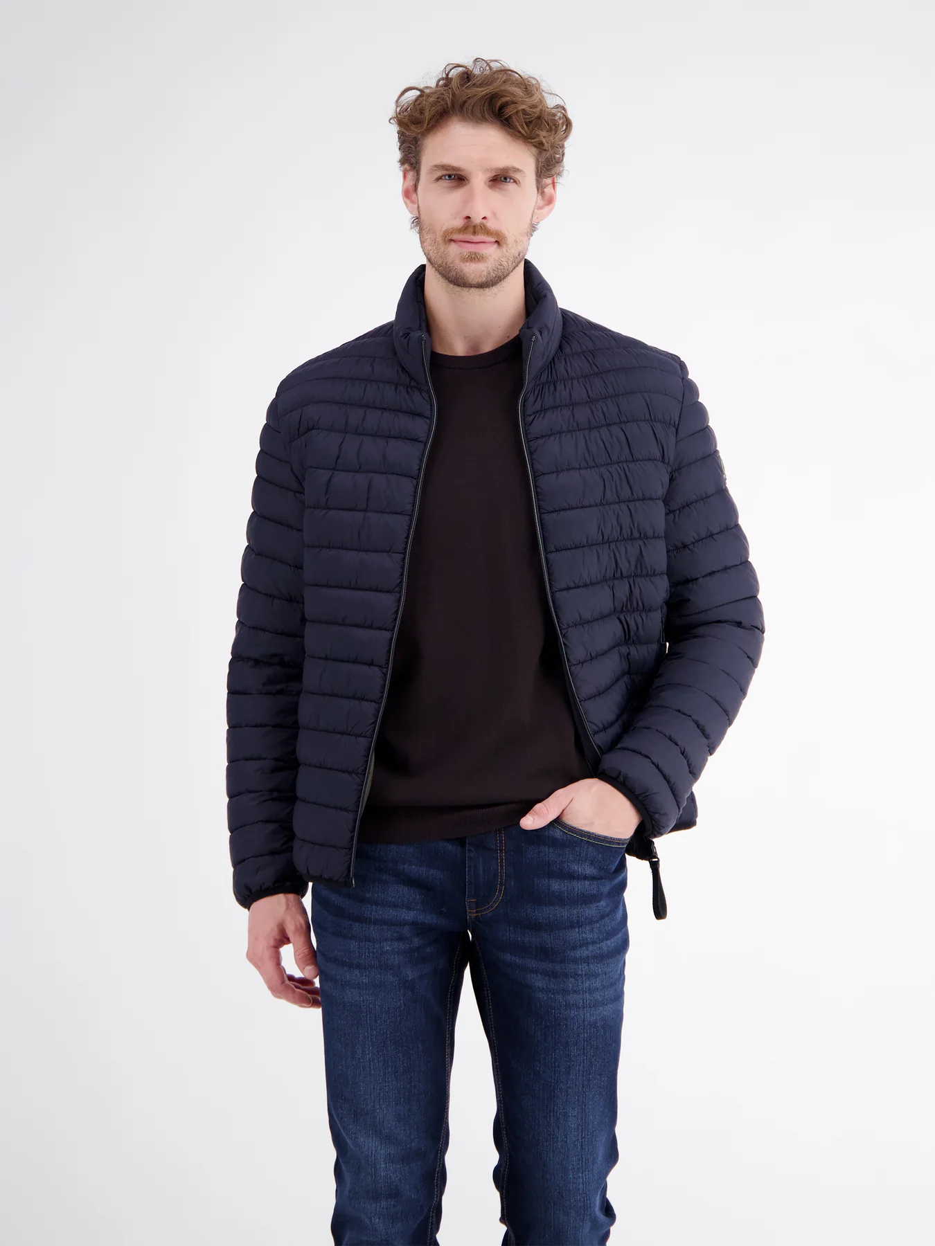 Lerros Doorgestikte Blouson - Blue Night