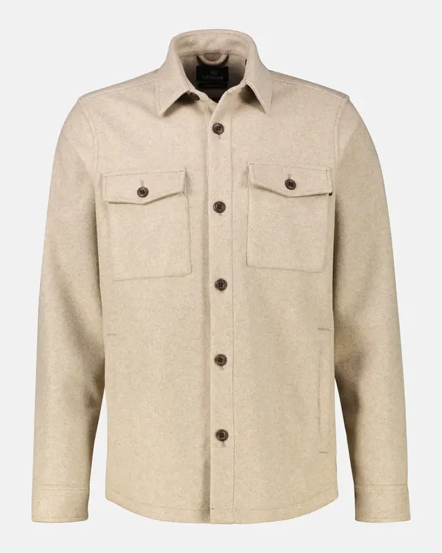 Lerros Hemdjacke Wolloptik - Foam White
