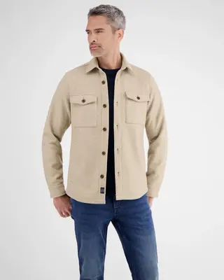 Lerros Wool Look Shirt Jacket - Foam White