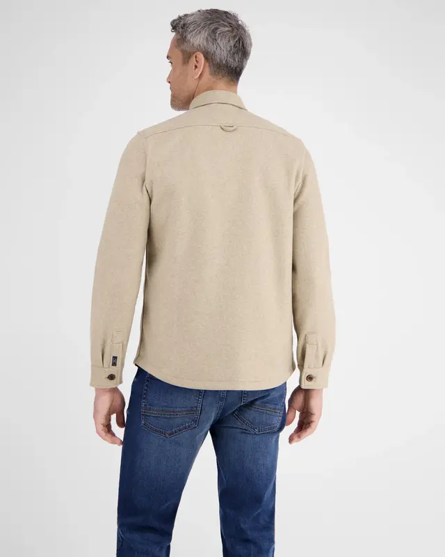 Lerros Hemdjacke Wolloptik - Foam White