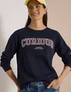 Cecil Sweatshirt mit Wording - Urban Dark Blue