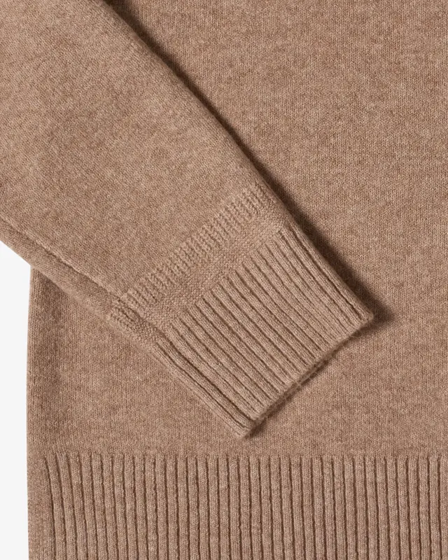 Cecil Pullover mit Polokragen - Creamy Mocha Melange