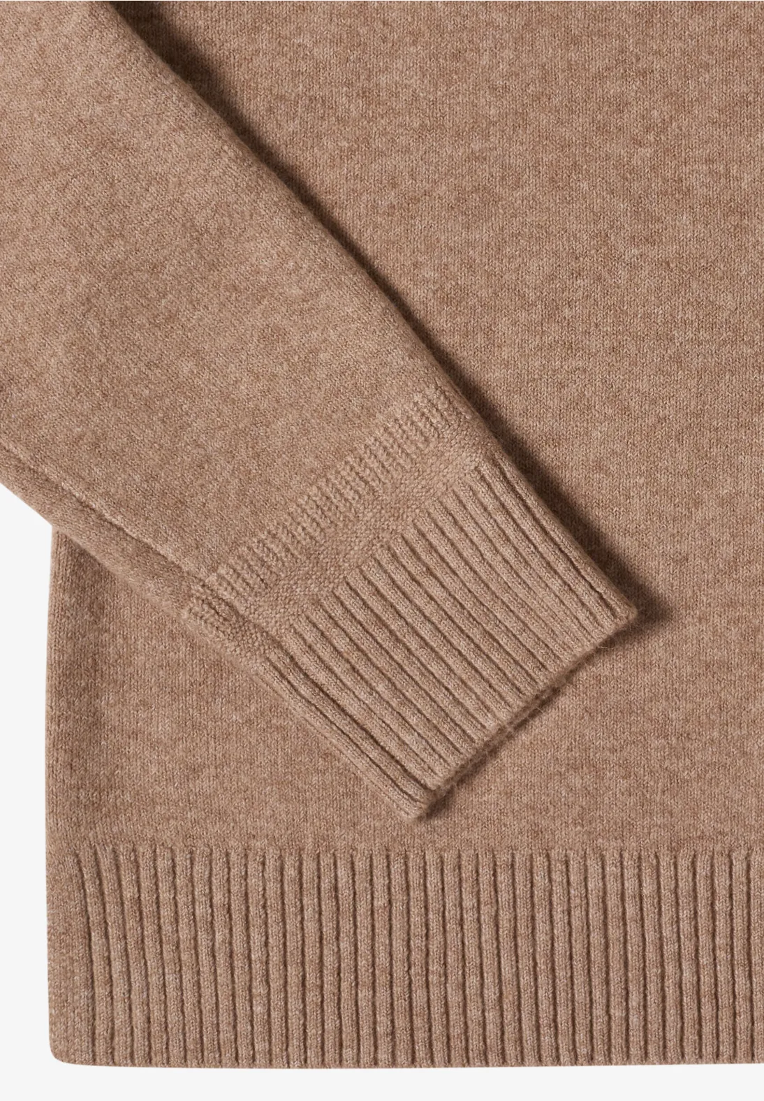 Cecil Trui met Polokraag - Creamy Mocha Melange