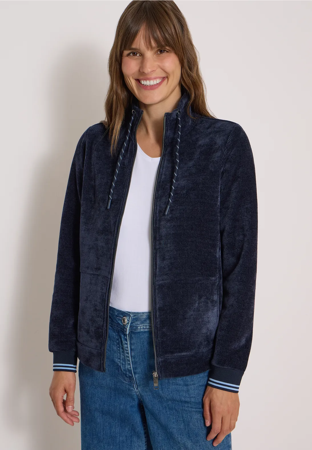 Cecil Corduroy Jasje - Urban Dark Blue