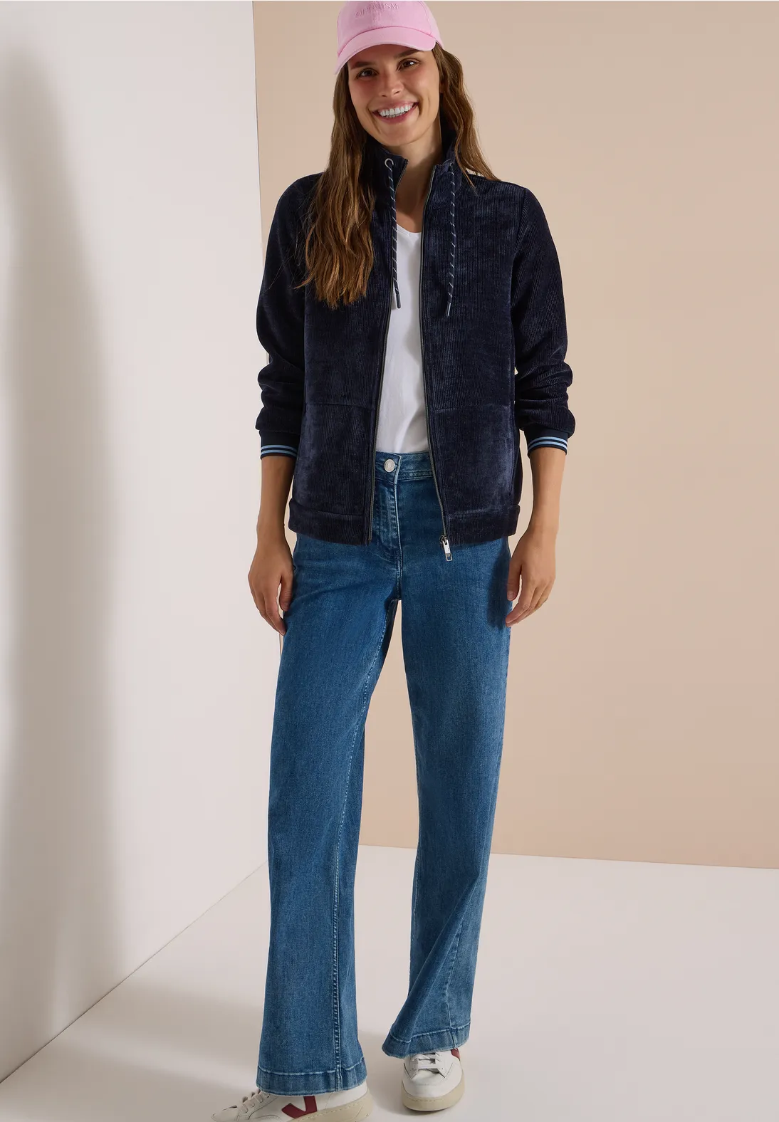 Cecil Cord Jacke - Urban Dark Blue
