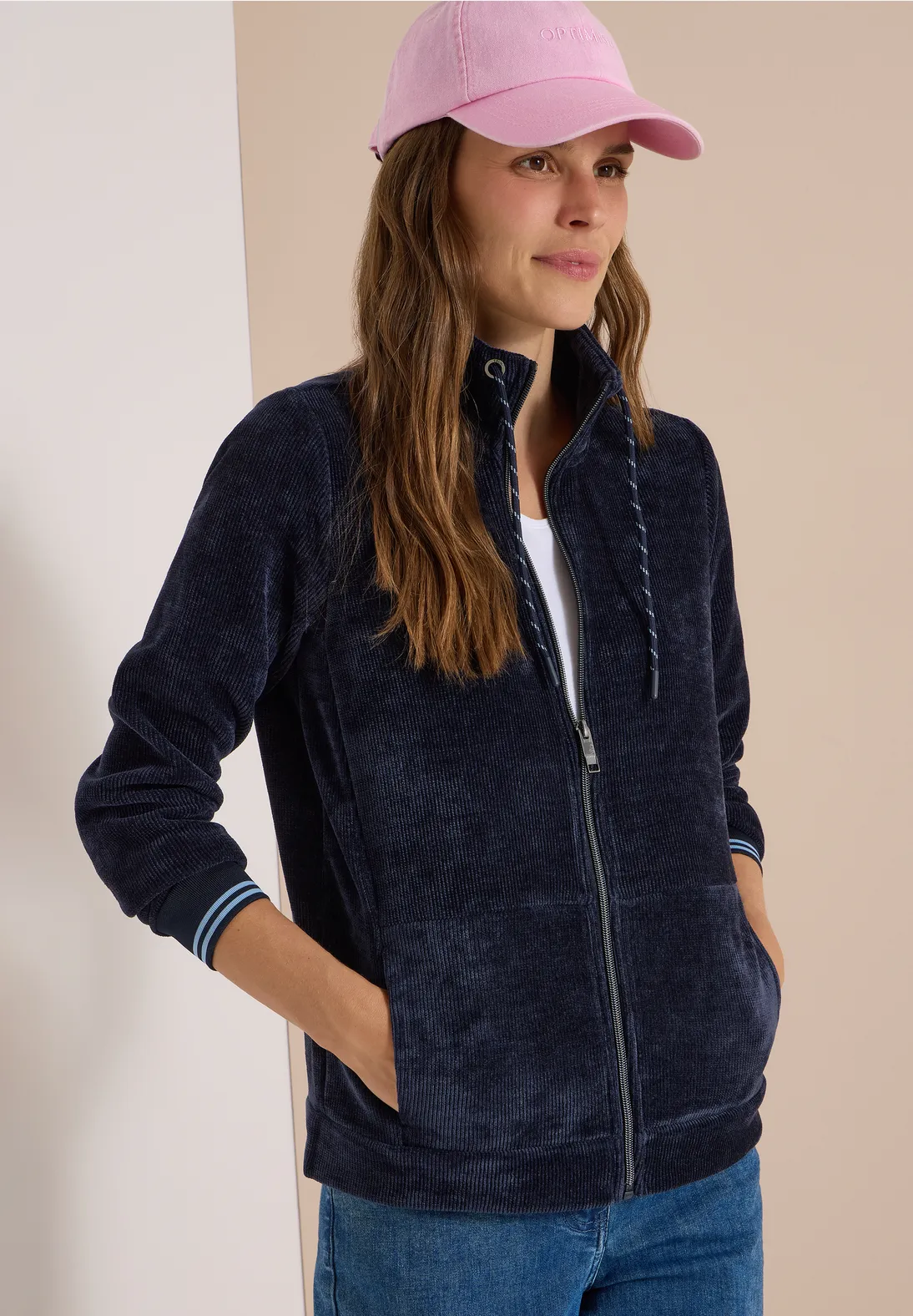 Cecil Corduroy Jacket - Urban Dark Blue