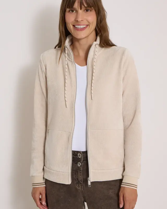 Cecil Cord Jacke - Pearl Beige