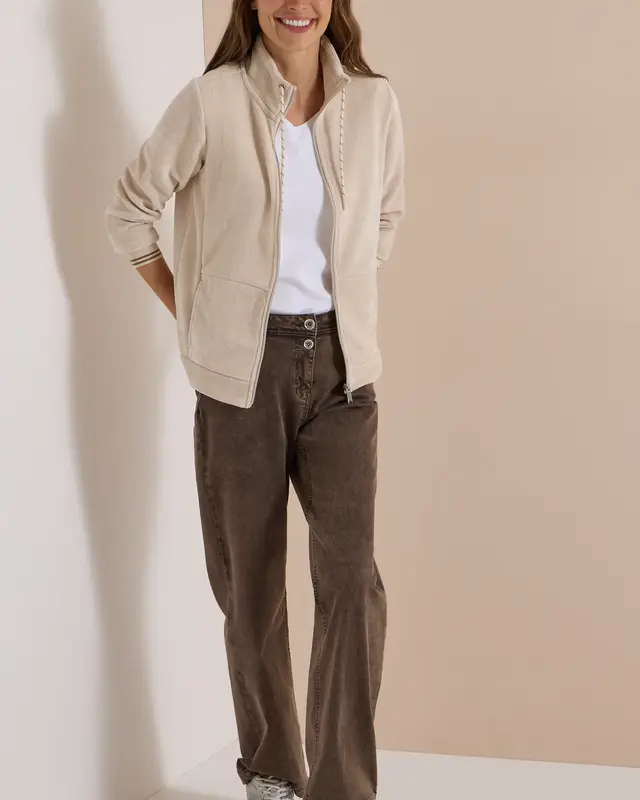 Cecil Corduroy Jasje - Pearl Beige