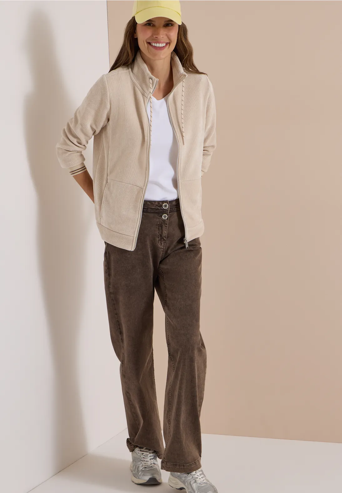 Cecil Corduroy Jasje - Pearl Beige