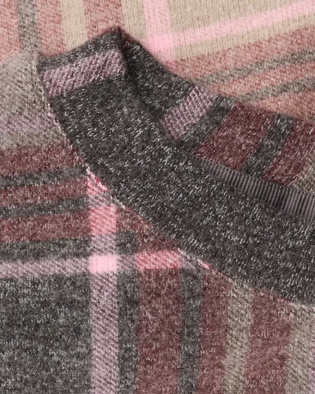 Street One Shirt with Check Pattern - Sanded Amber
