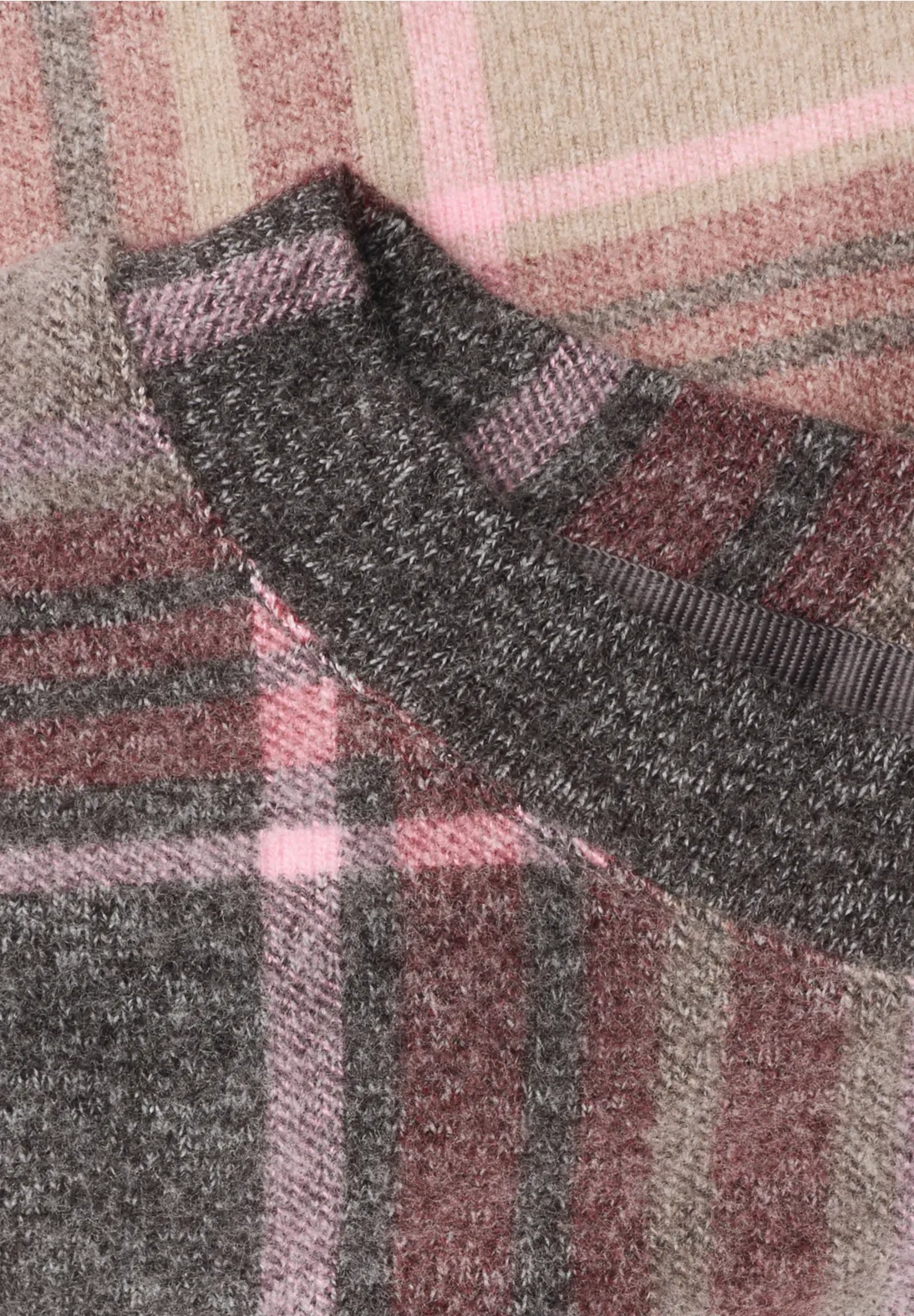 Street One Shirt with Check Pattern - Sanded Amber