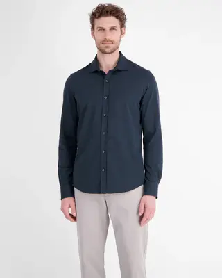 Lerros Cool & Dry Overhemd - Classic Navy