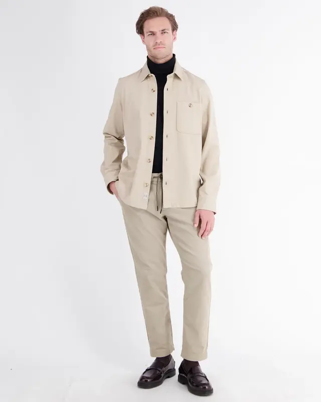 Lerros Loose Chino with Drawstring - Smoke Grey