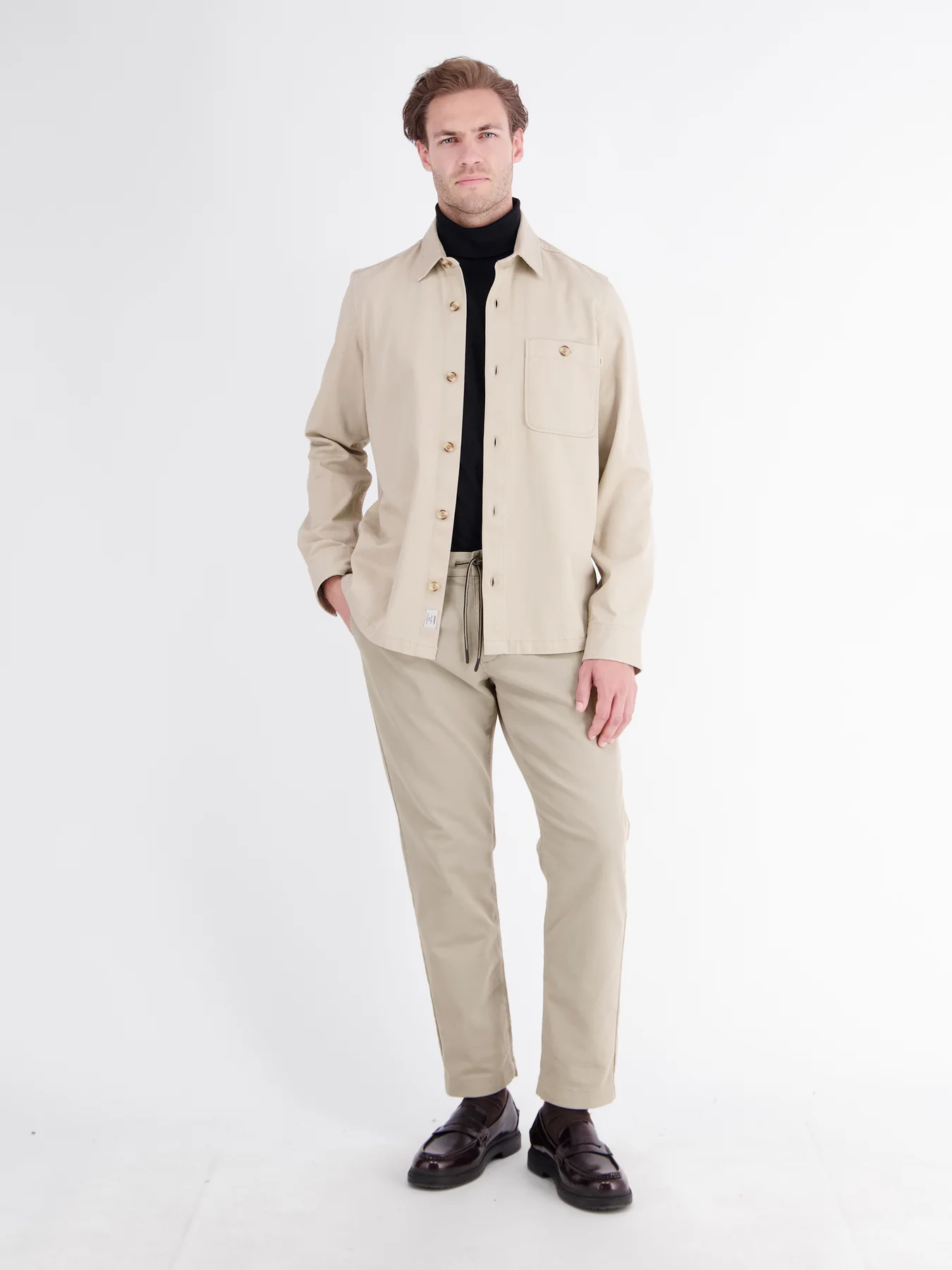 Lerros Loose Chino mit Tunnelzug - Smoke Grey