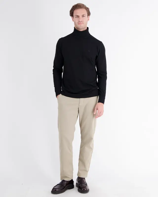 Lerros Loose Chino with Drawstring - Smoke Grey