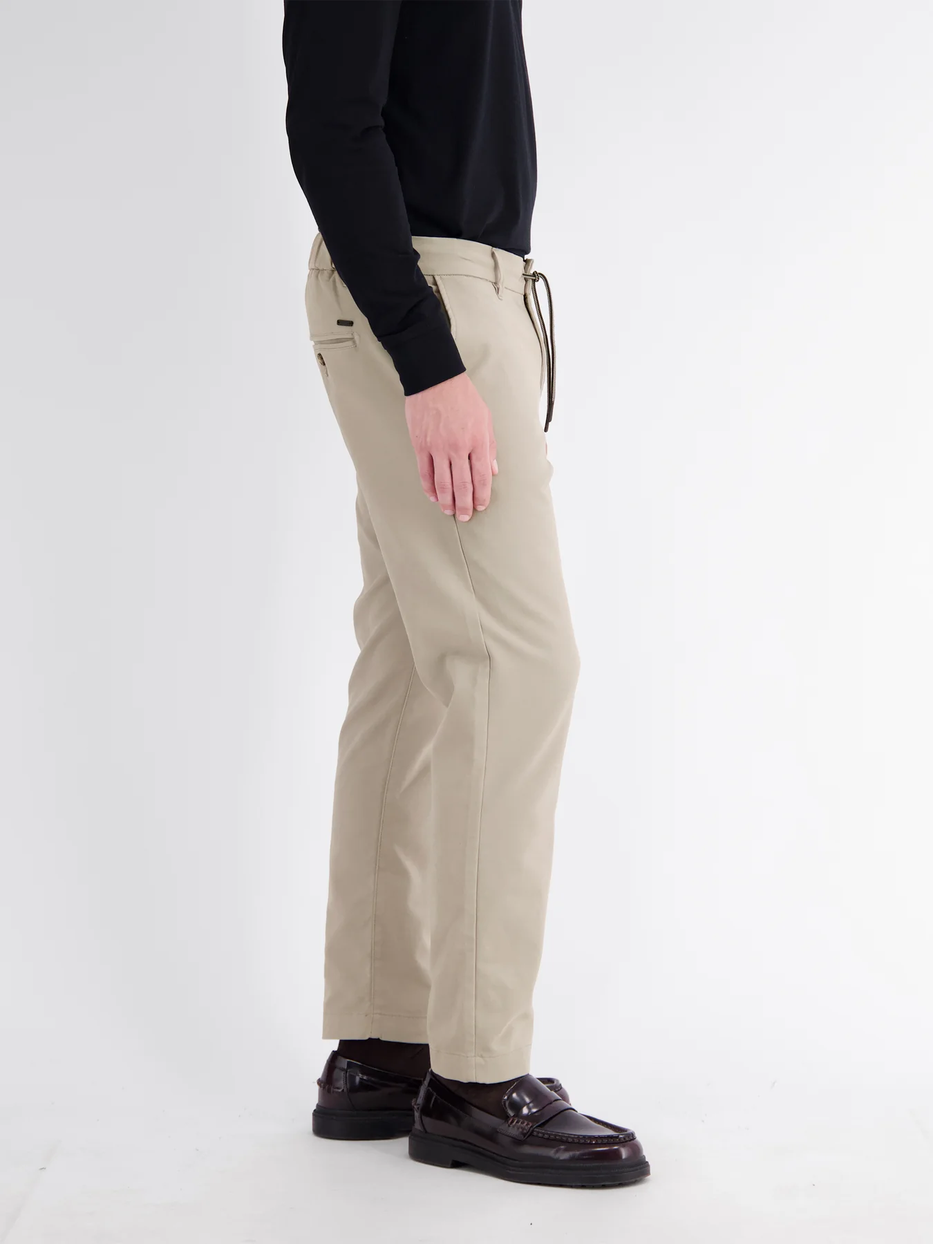 Lerros Loose Chino mit Tunnelzug - Smoke Grey