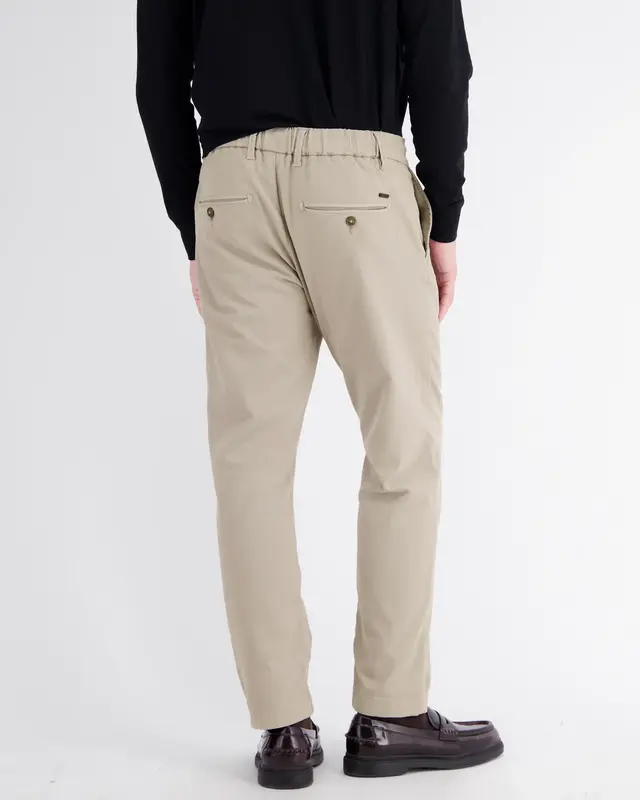 Lerros Loose Chino with Drawstring - Smoke Grey