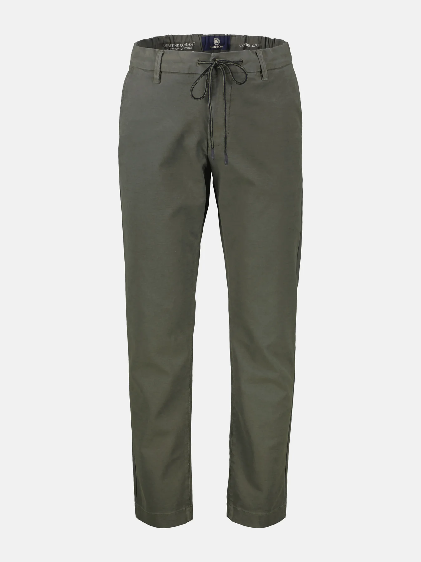 Lerros Loose Chino with Drawstring - Nordic Olive