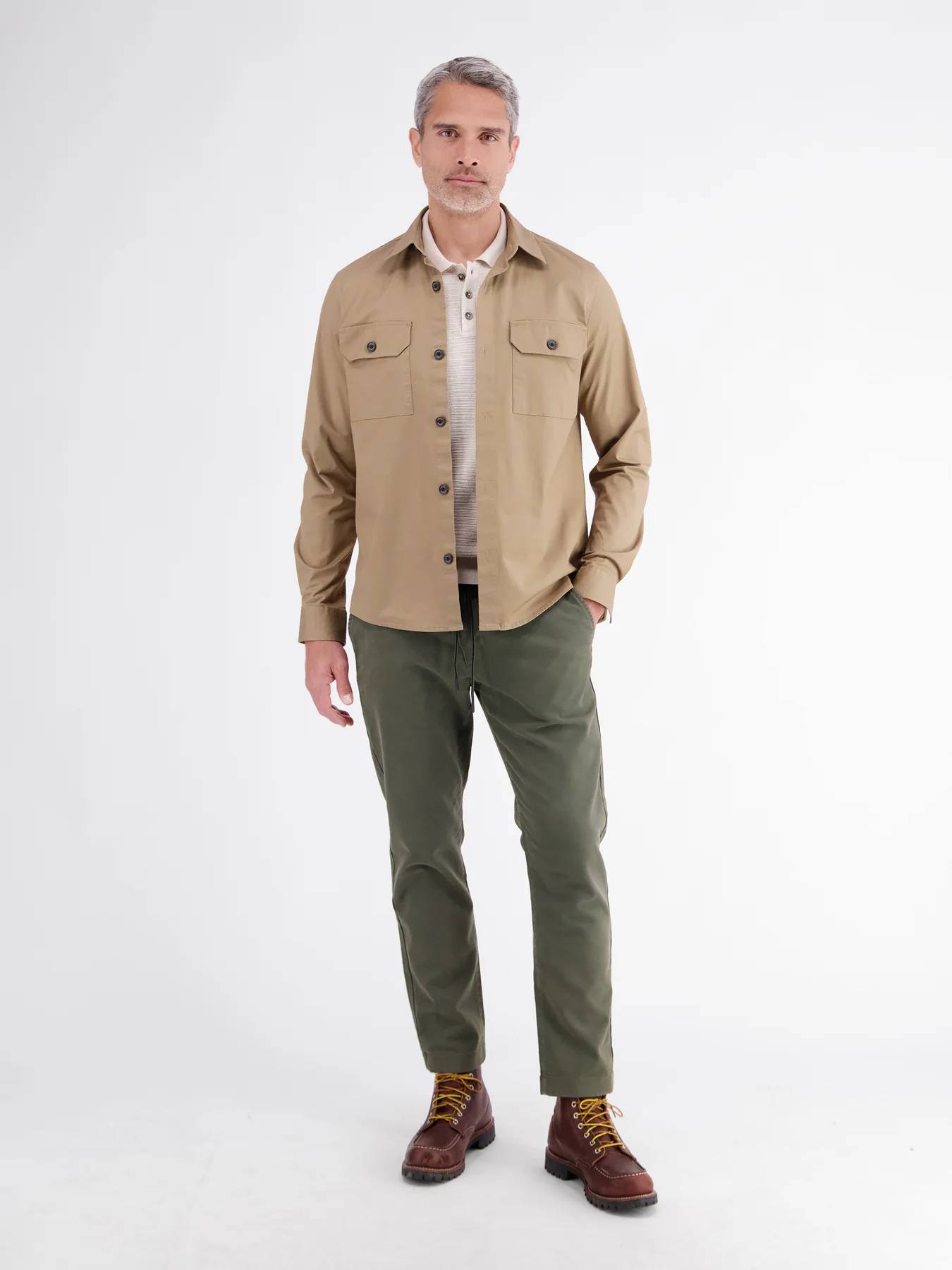 Lerros Loose Chino mit Tunnelzug - Nordic Olive