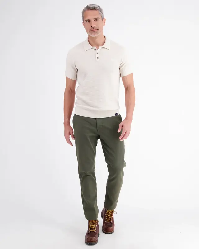 Lerros Loose Chino with Drawstring - Nordic Olive