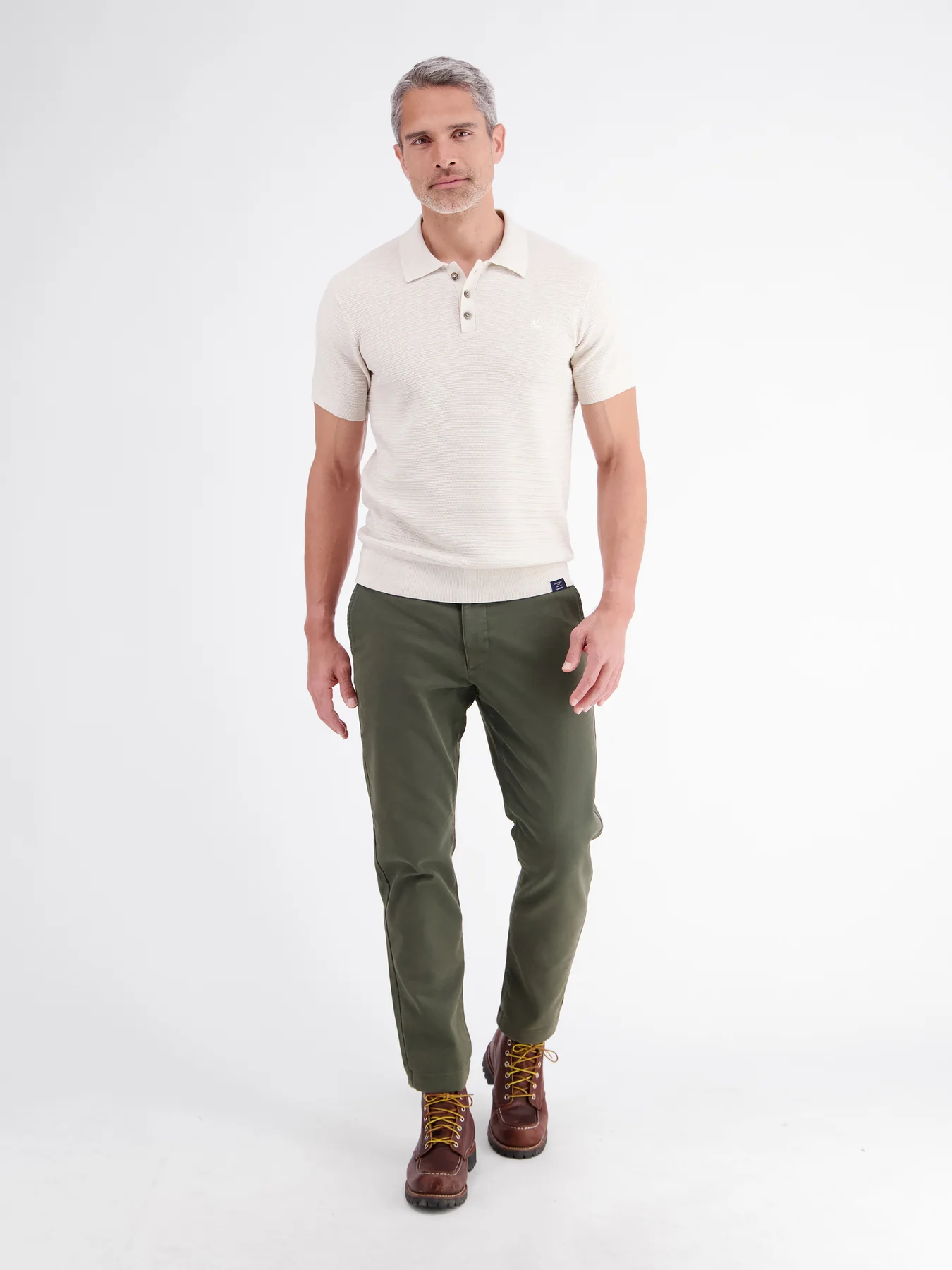 Lerros Loose Chino with Drawstring - Nordic Olive