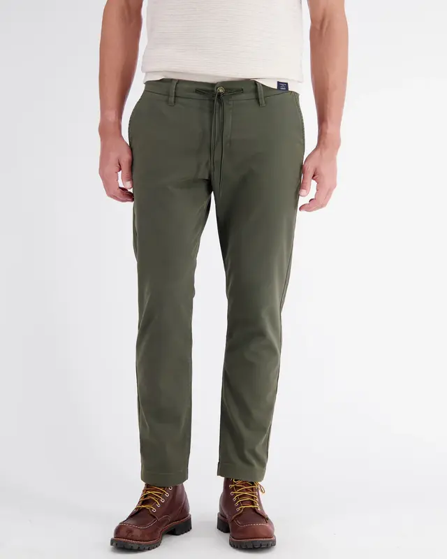 Lerros Loose Chino mit Tunnelzug - Nordic Olive