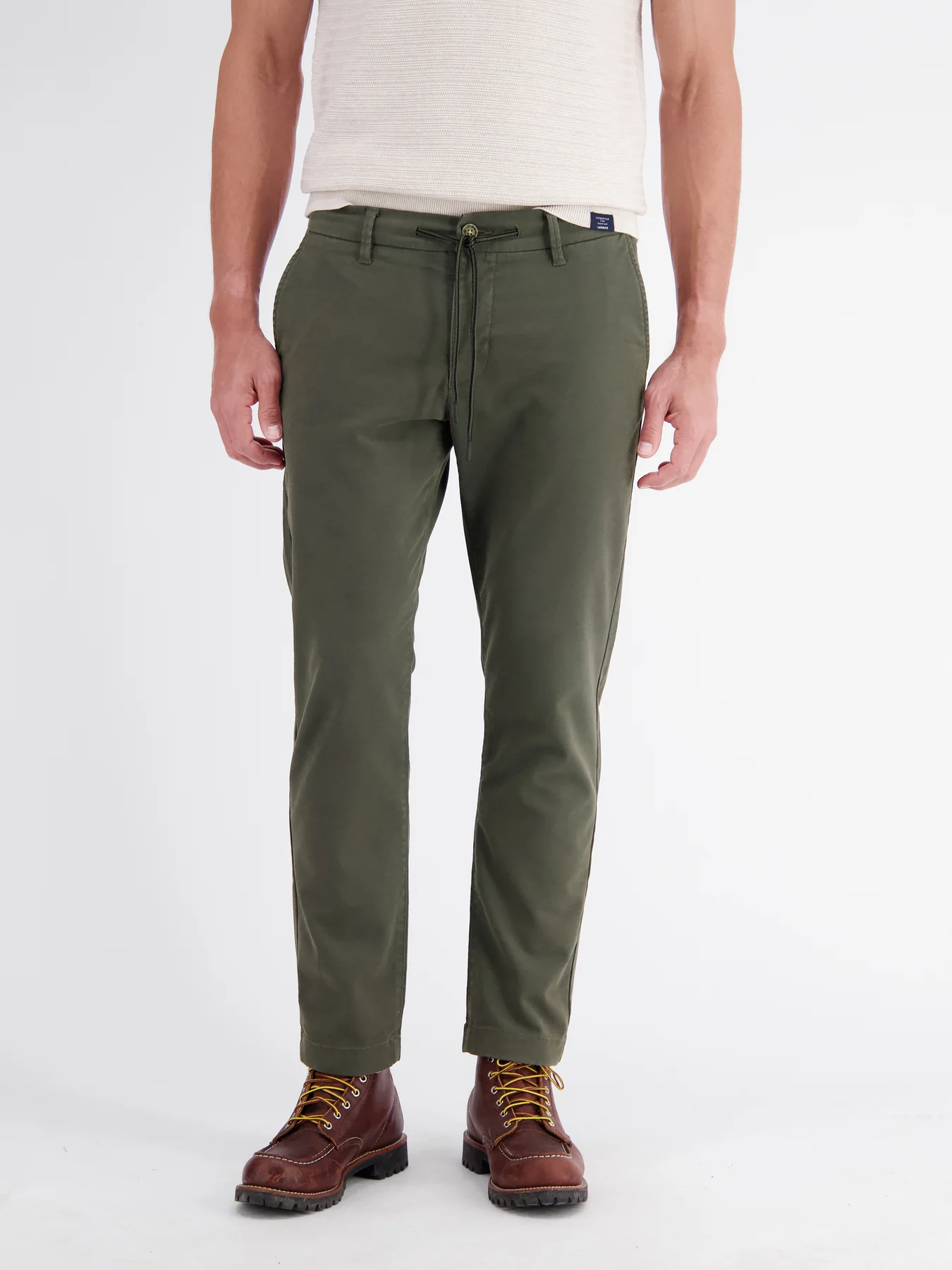 Lerros Loose Chino mit Tunnelzug - Nordic Olive