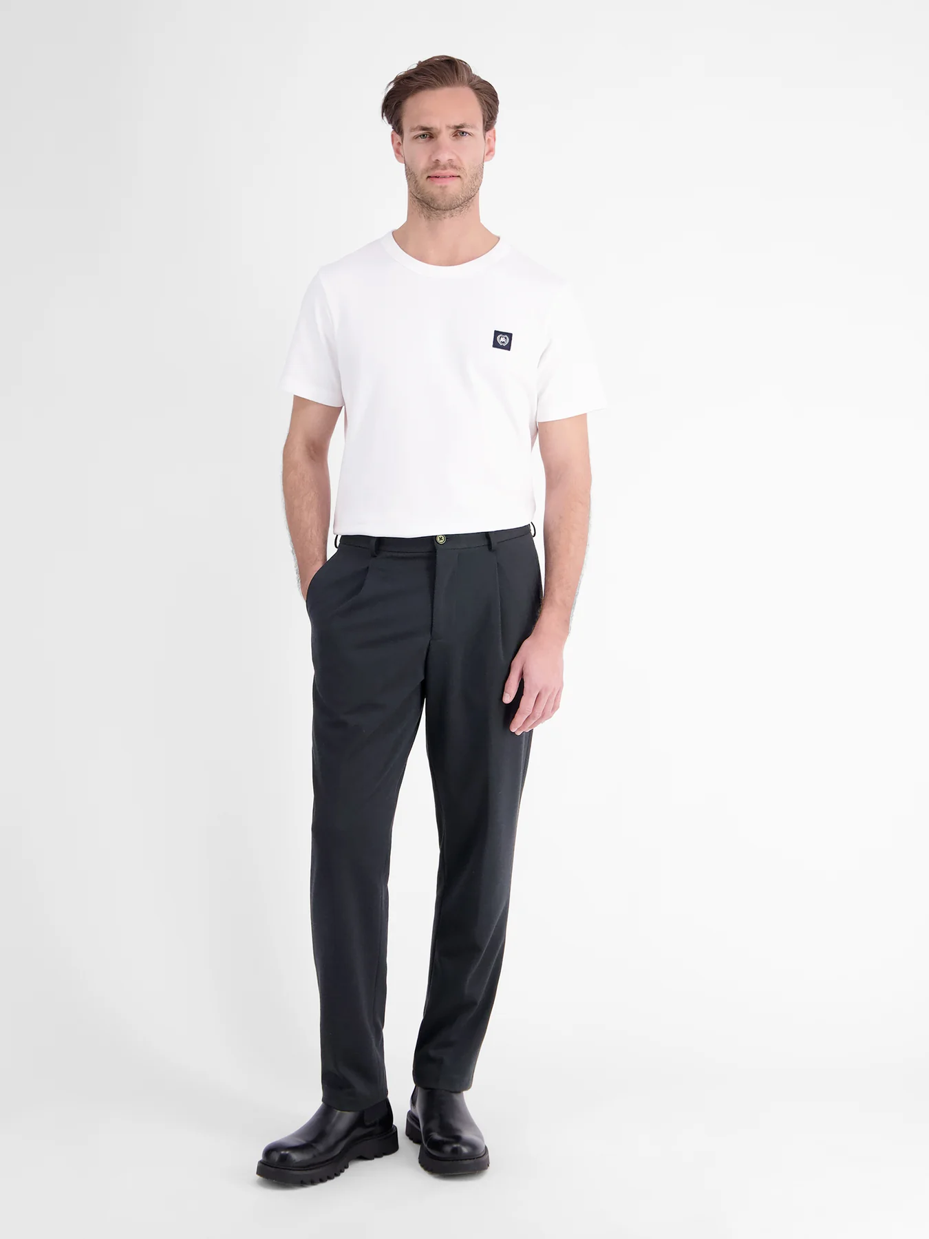 Lerros Chino Jerseymix - Classic Navy