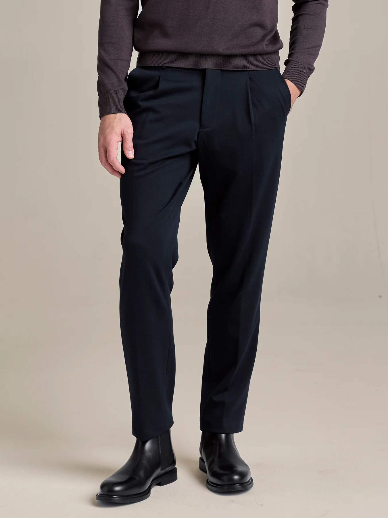 Lerros Chino Jerseymix - Classic Navy