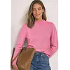Trui met Col en Knopen - Warm Blush