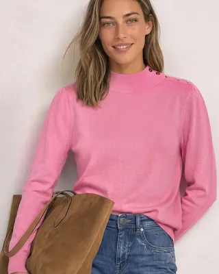 Street One Rollkragen Pullover - Warm Blush