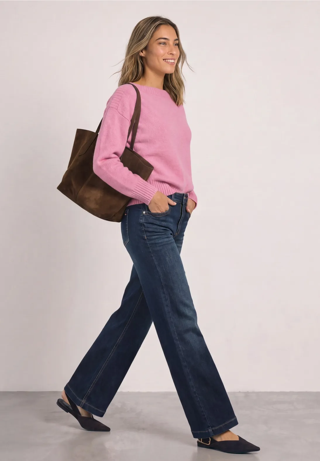 Street One Jumper - Warm Blush Melange