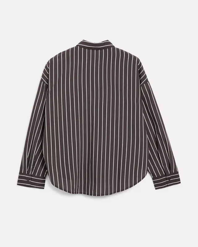 S. Oliver Streep Blouse - Dark Brown