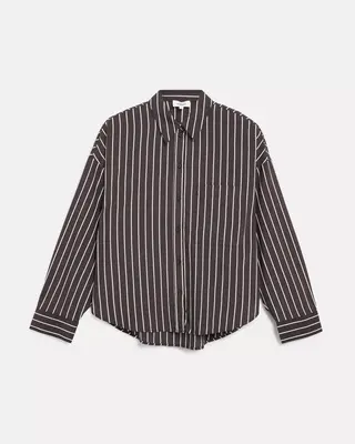 S. Oliver Streep Blouse - Dark Brown