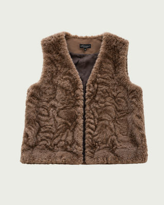 Elvira Collections Vest Quinn - Brown Fur