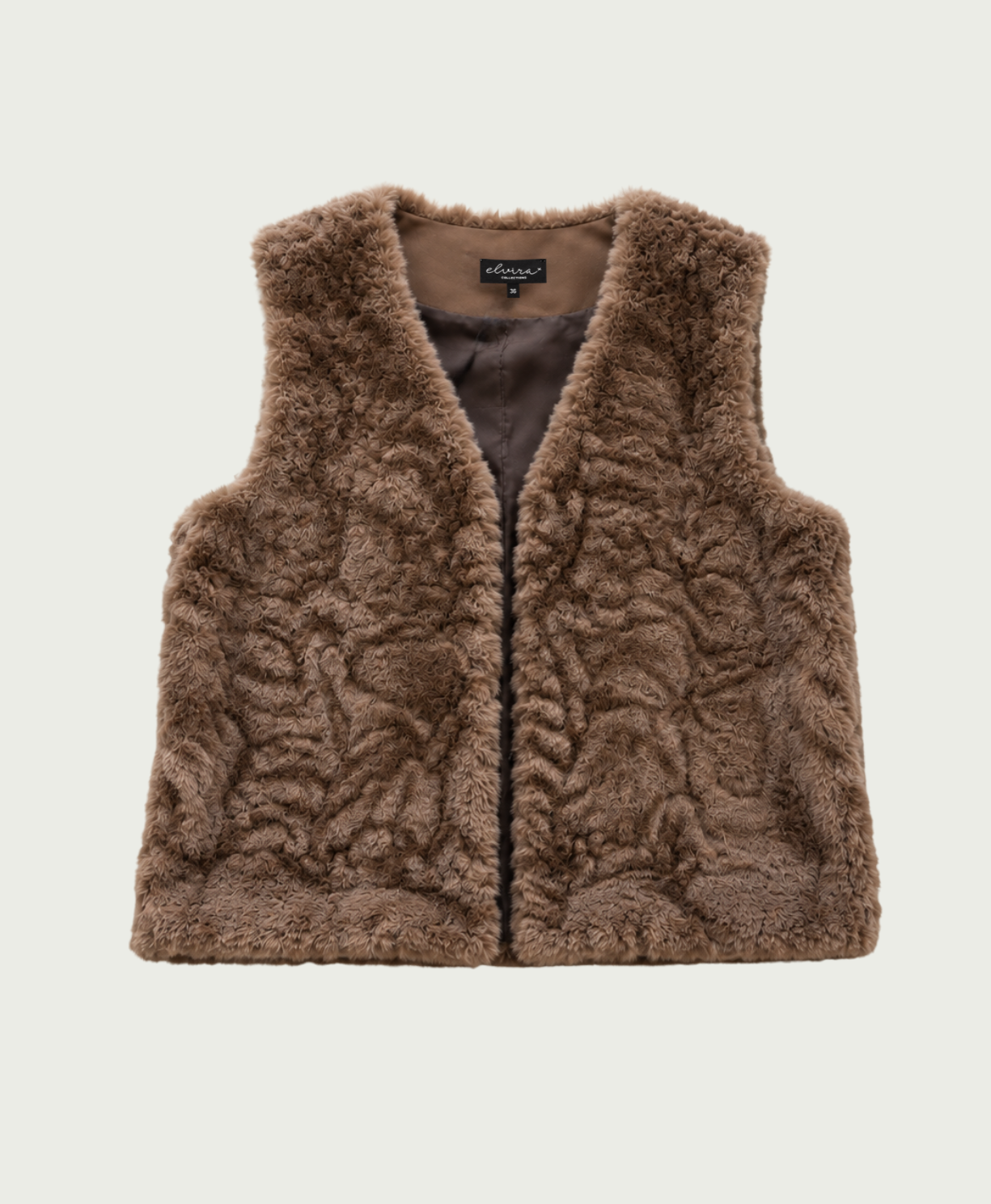 Elvira Collections Vest Quinn - Brown Fur