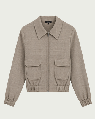 Elvira Collections Bomber Rumi - Cappuccino Check