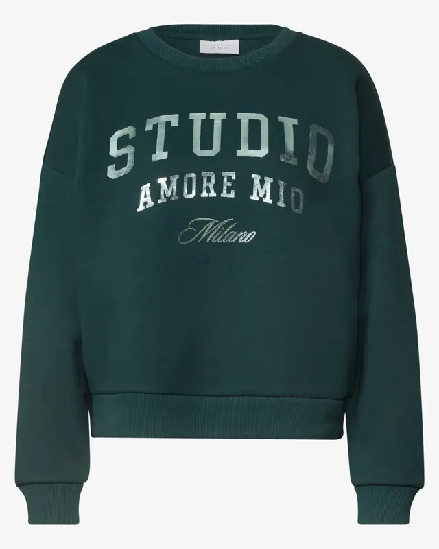Street One Studio Sweater, Loose Fit - Mossed Green