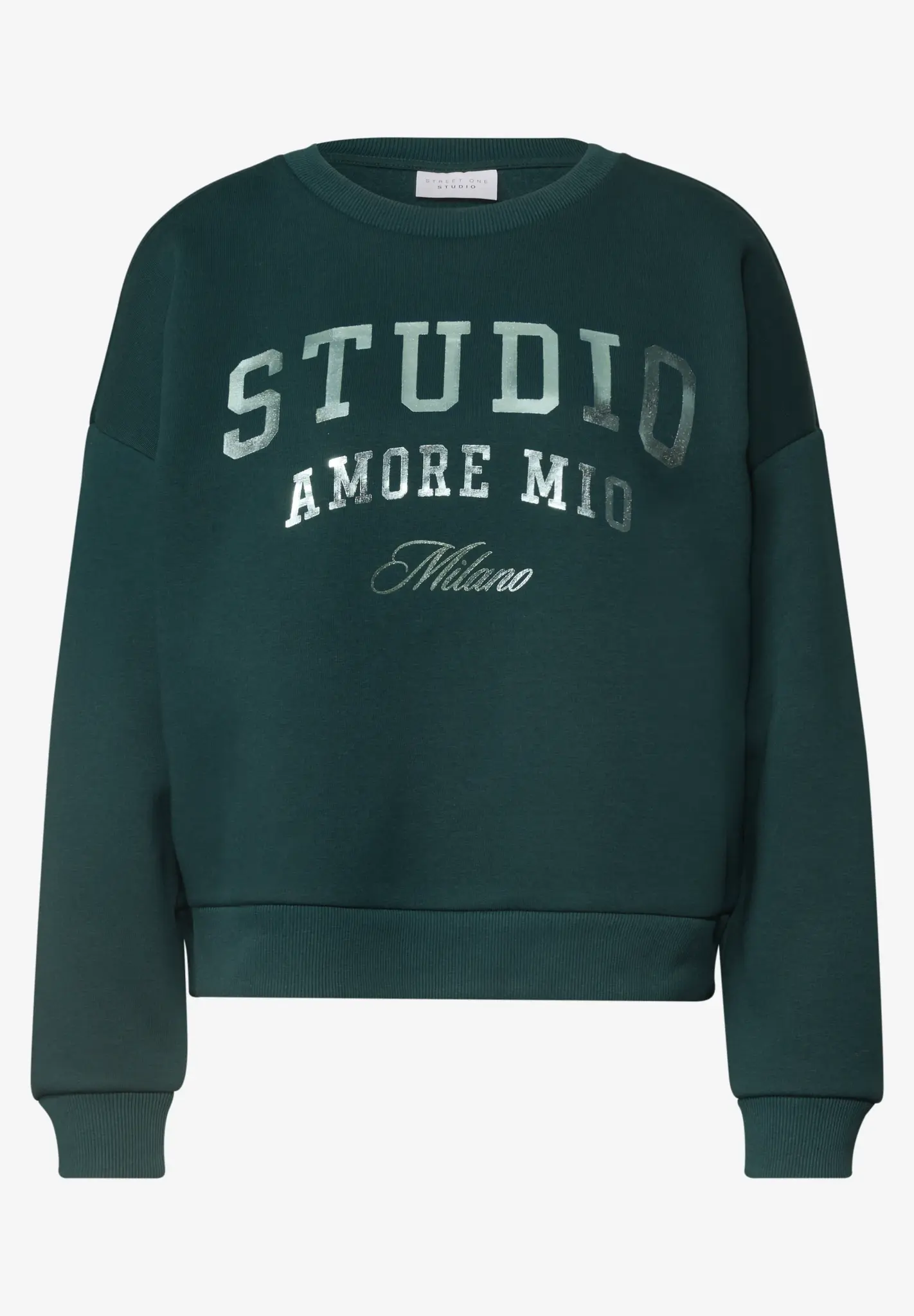 Street One Studio Sweater, Loose Fit - Mossed Green