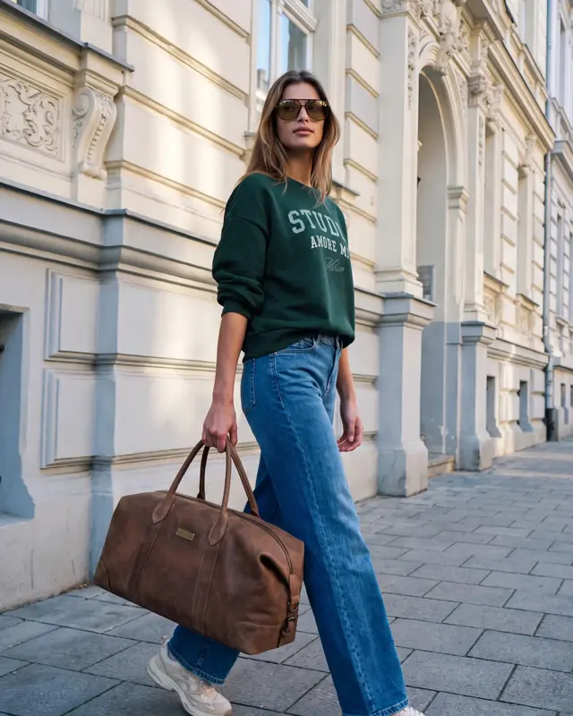 Street One Studio Sweater, Loose Fit - Mossed Green